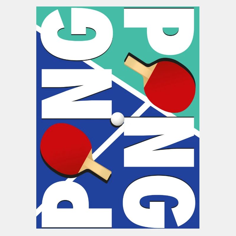 Ping Pong Sport Schläger Design