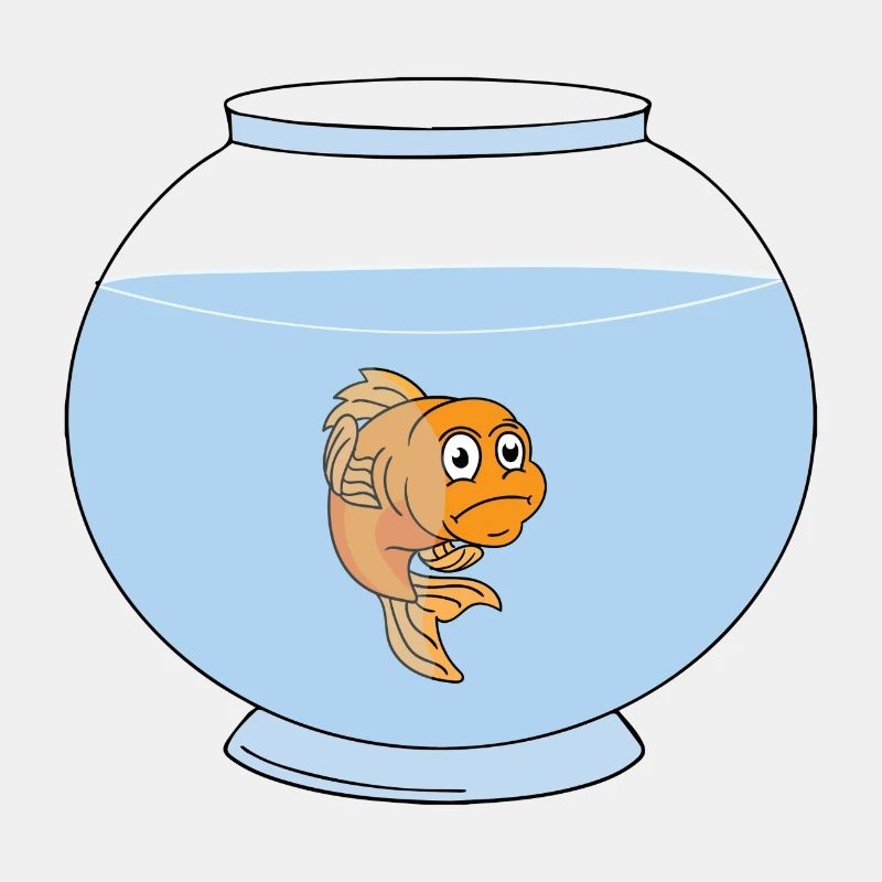 Goldfisch im Goldfischglas