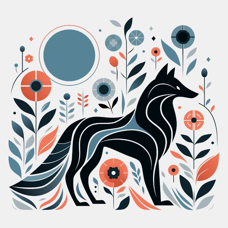 Floral Wolf
