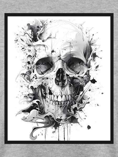 Totenkopf Schädel abstrakte Kunst