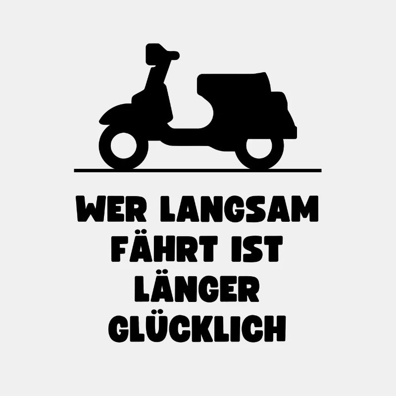 Passionierter Rollerfahrer oder Mofafahrer