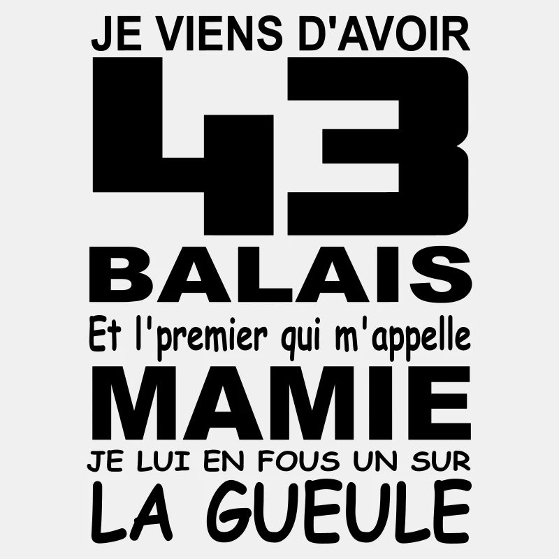 43 ans / anniversaire 43 ans / cadeau 43 ans