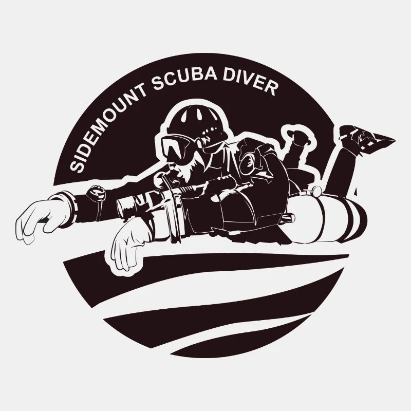 Sidemount Diver Diving Gift Tec Diving Logo