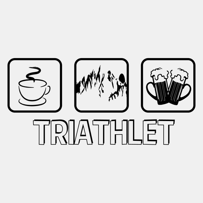 Triathlet Berg Wandern