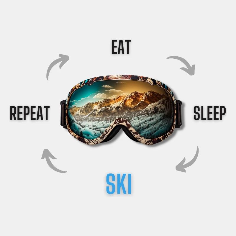 Eat Sleep Ski Repeat