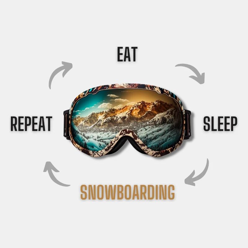 Eat Sleep Snowboard Repeat