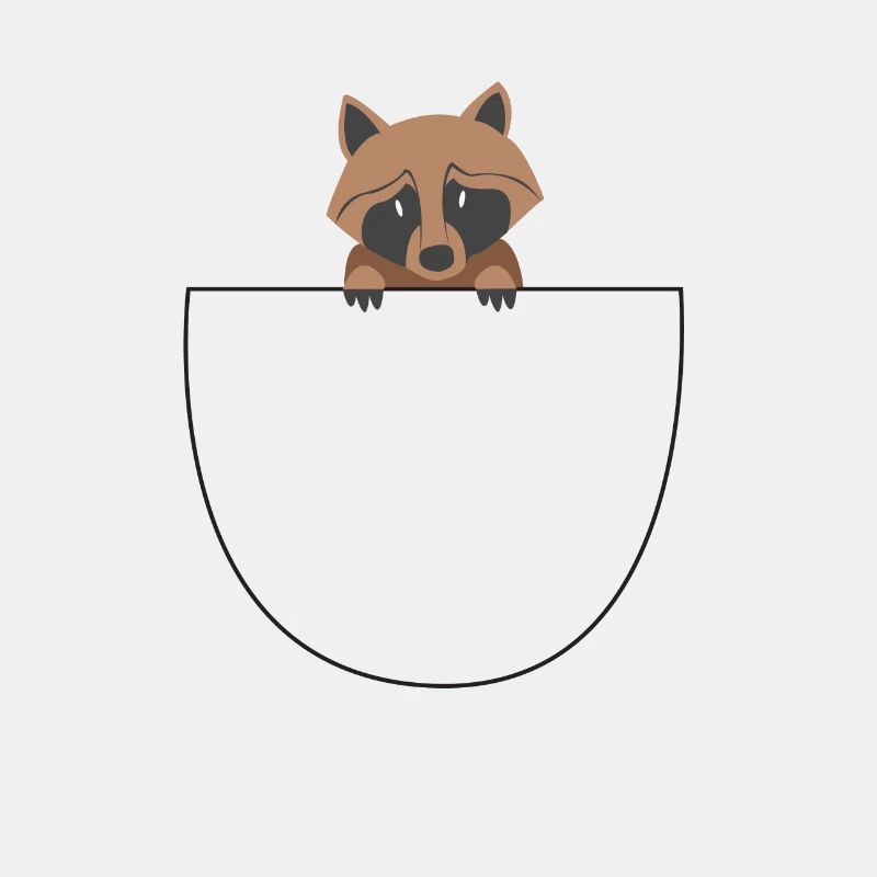 Waschbär Bauchtasche Süß Geschenkidee