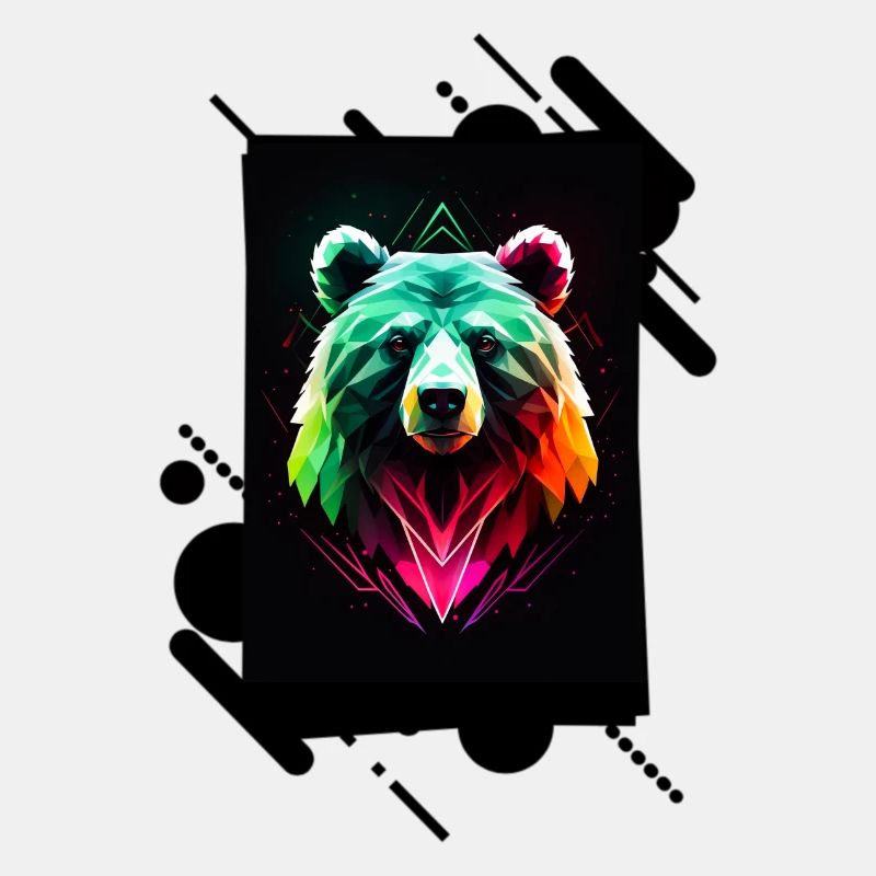 Bunter Neonbär