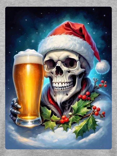 Weihnachten Skull Bier 1.8
