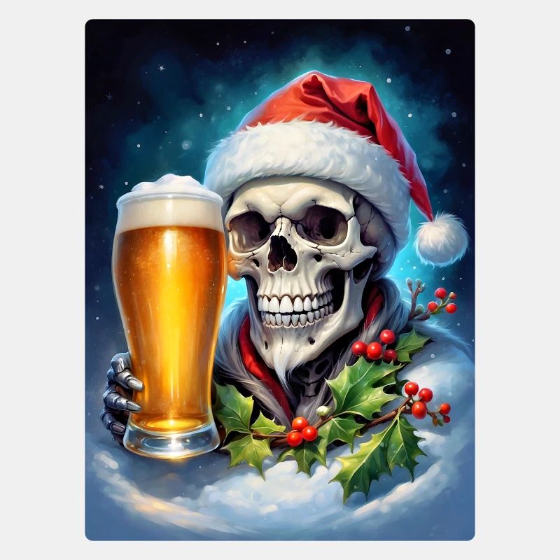 Weihnachten Skull Bier 1.8