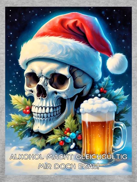 Weihnachten Skull Bier 2.8