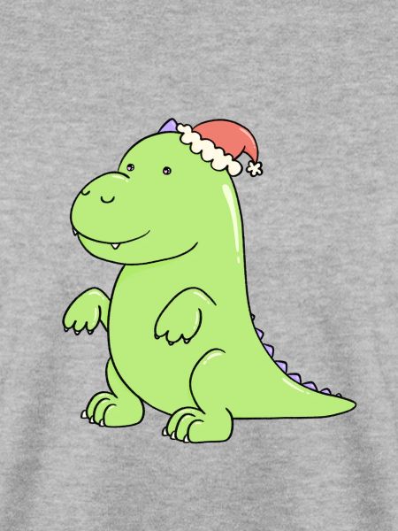 ein Dinosaurier an Weihnachten