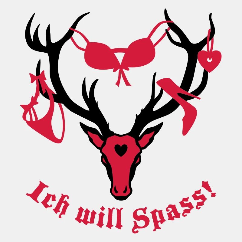 Hirsch mit Beute - ich will Spass! 2c