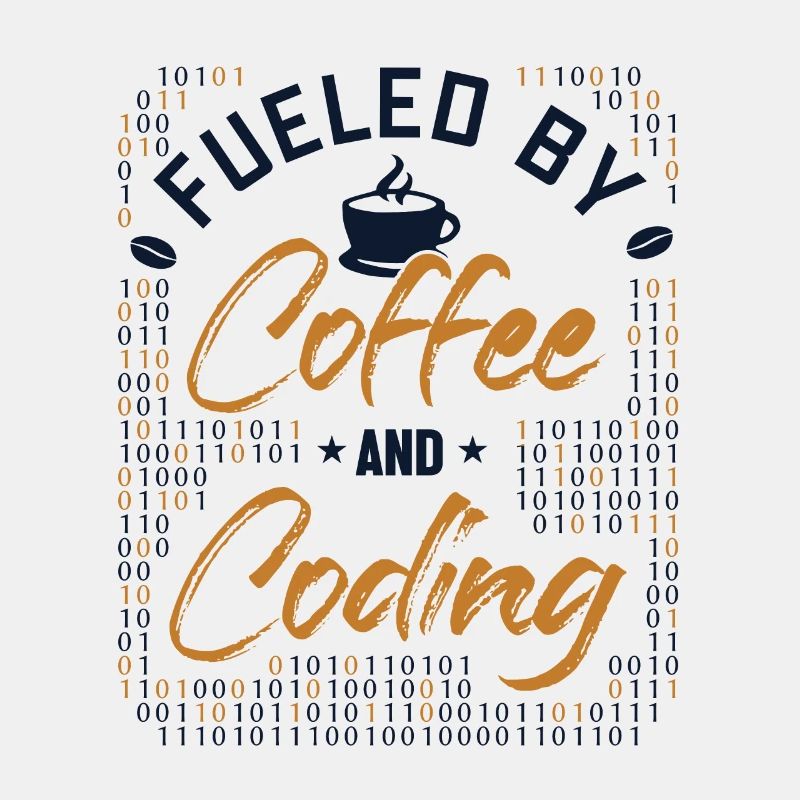 Alimenté par le café et le codage Développeur