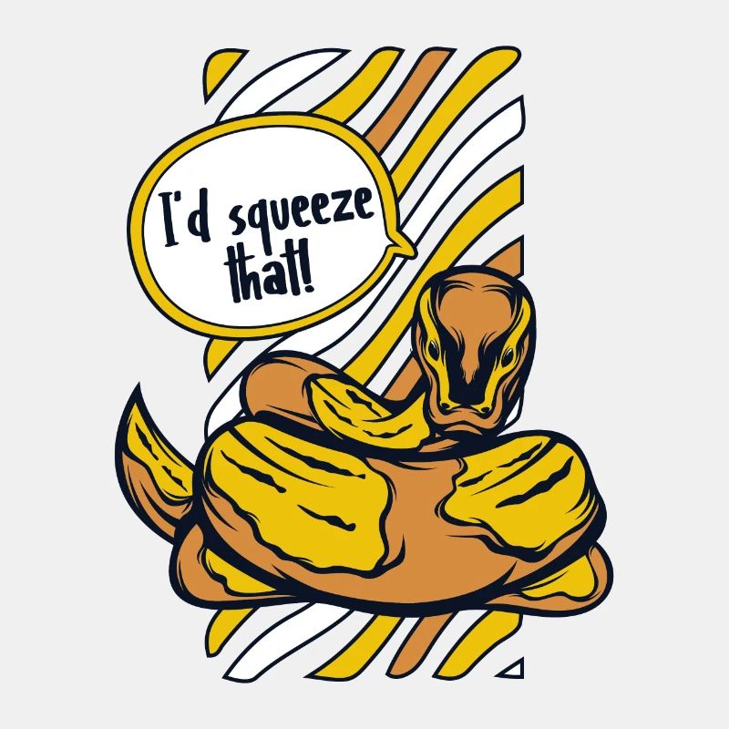 I'd Squeeze That Python Schlange Banana Ball