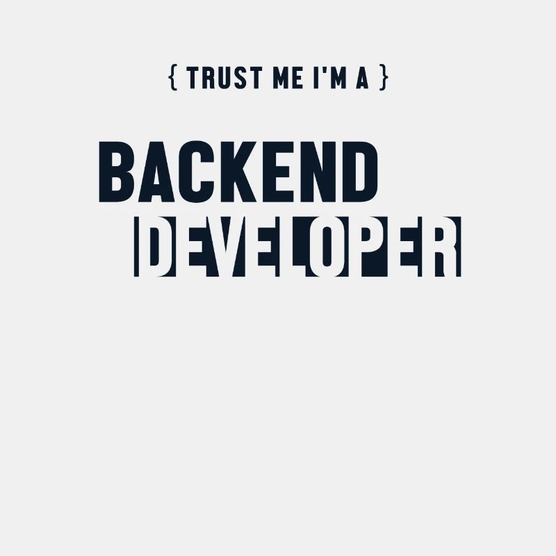 Faites-moi confiance, je suis développeur backend, développeur, codeur