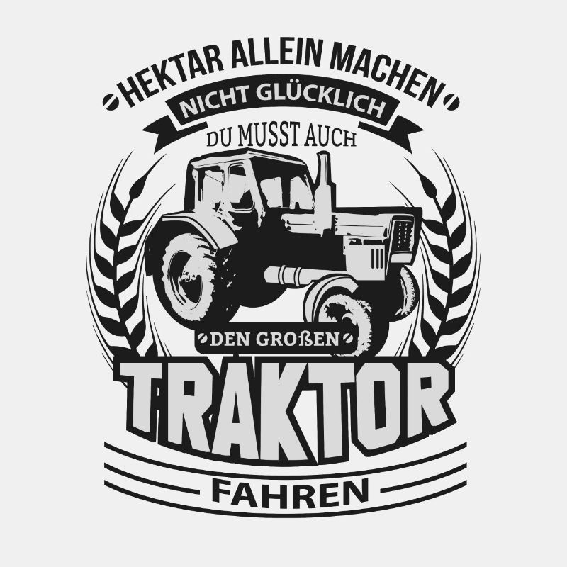 Landwirt Bauer Traktor Acker Hektar Feld Geschenk