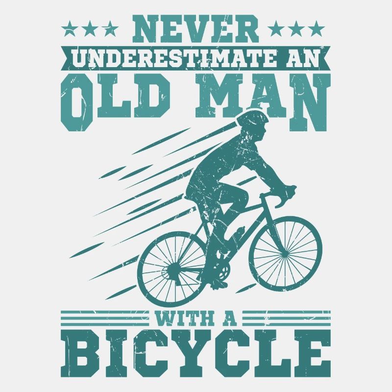 Old man with bicycle