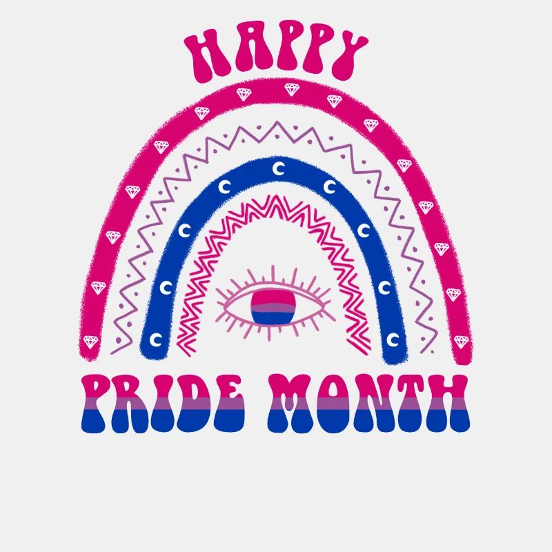Boho Rainbow Happy Pride Month Bisexual
