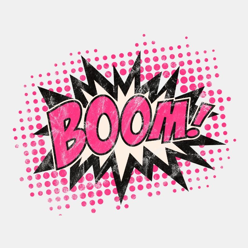 Vintage Comic Boom Explosion