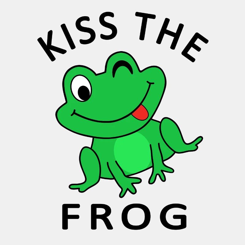 Grenouille prince princesse bisous grenouille