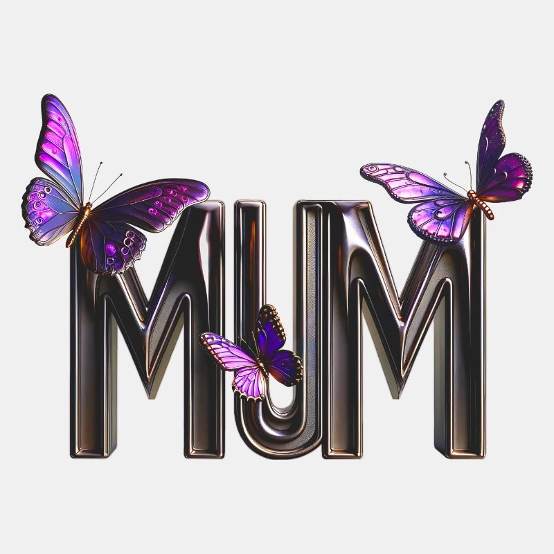 Mum - Mama mit Schmetterlingen