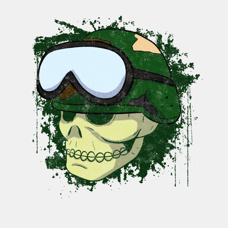 Skull Skull Biker Cool