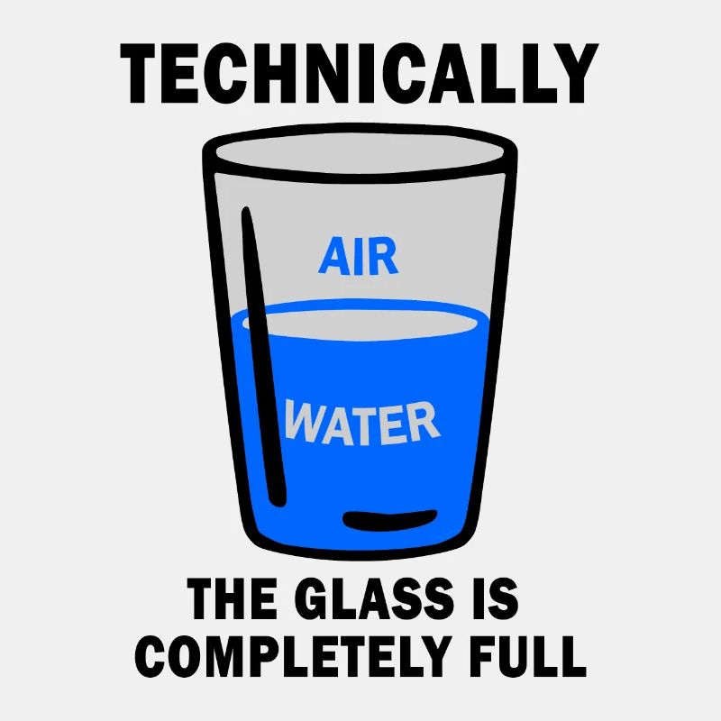 Techniquement, le verre est complètement drôle sci