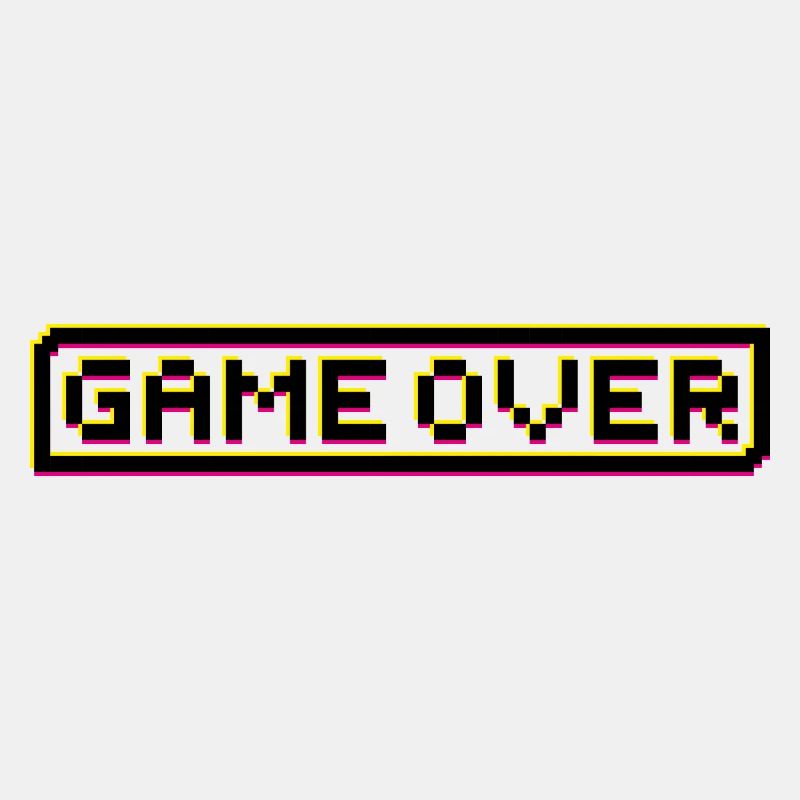 Lettrage rétro Game Over
