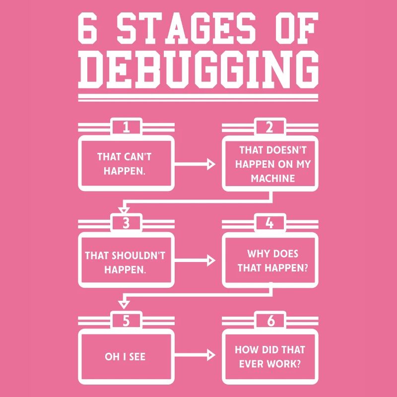 6 Stages of Debugging Programmierer Software