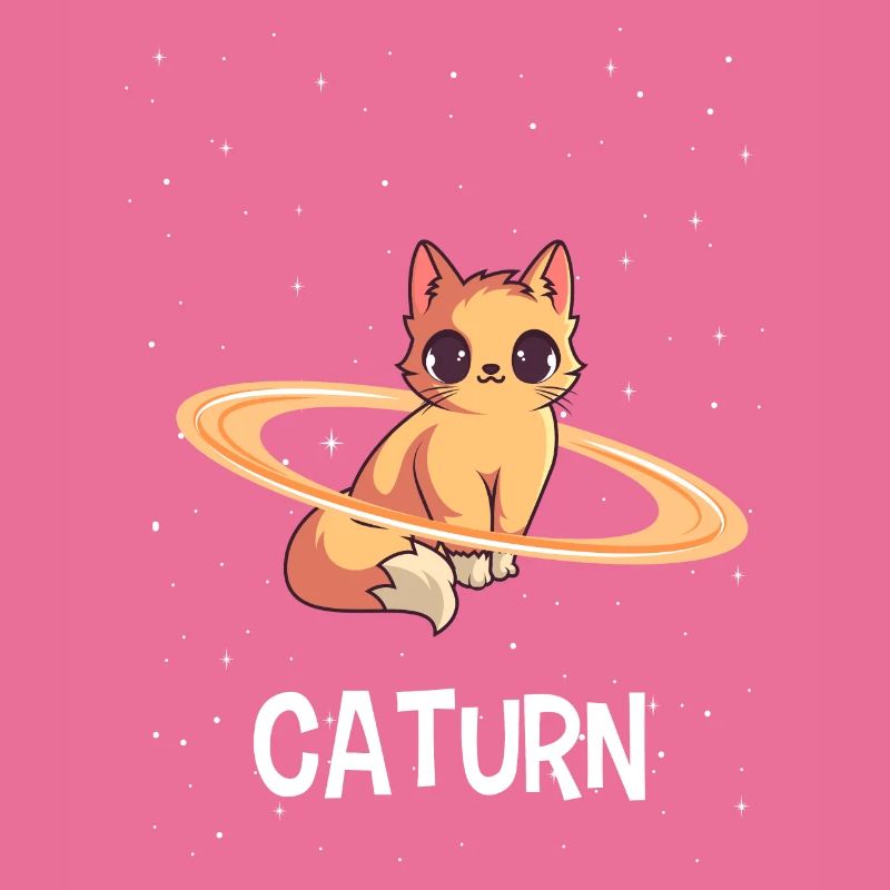 Chat dans l'espace Caturn