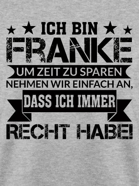 Lustiger Franken Franke Spruch