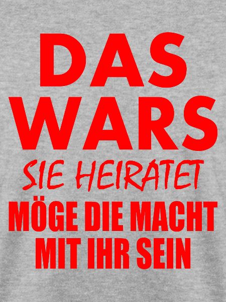Das wars sie heiratet