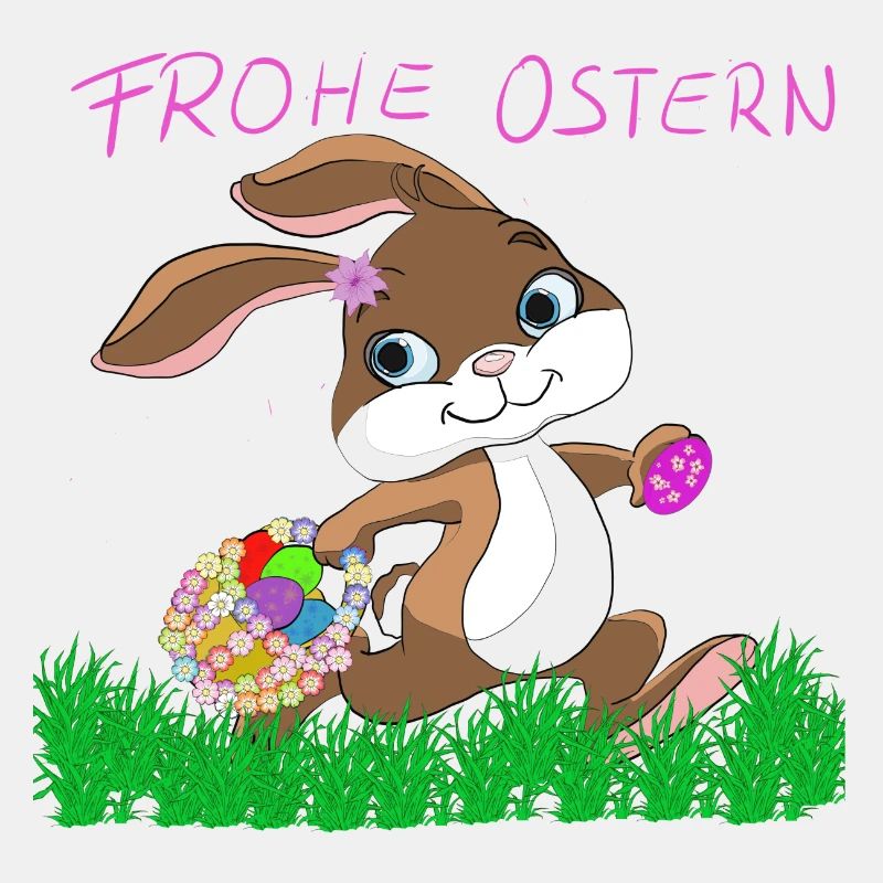 Osterhase mit Korb
