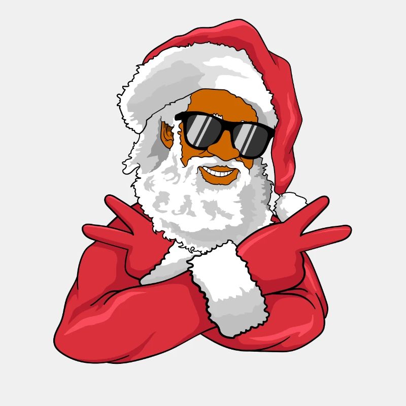 Afroamerikanischer Weihnachtsmann