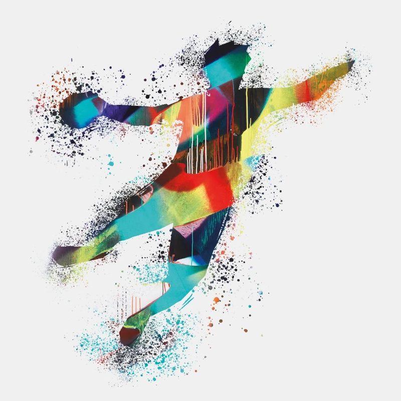 Handball, handballer, Beachhandball,Graffiti,bunt