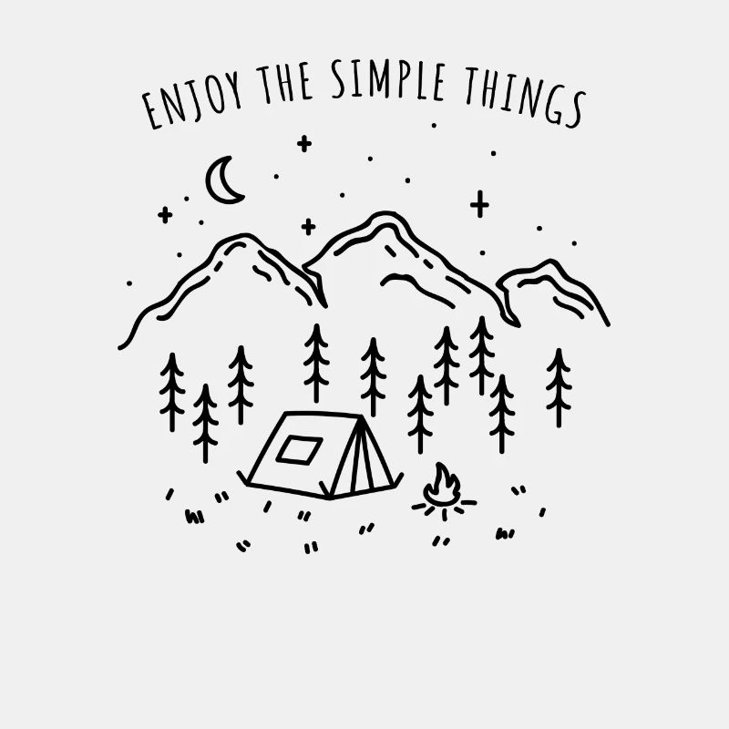 Enjoy The Simple Things Camping Minimalist Camper