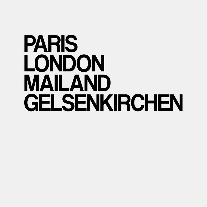 Gelsenkirchen Paris London Milan Gelsenkirchener