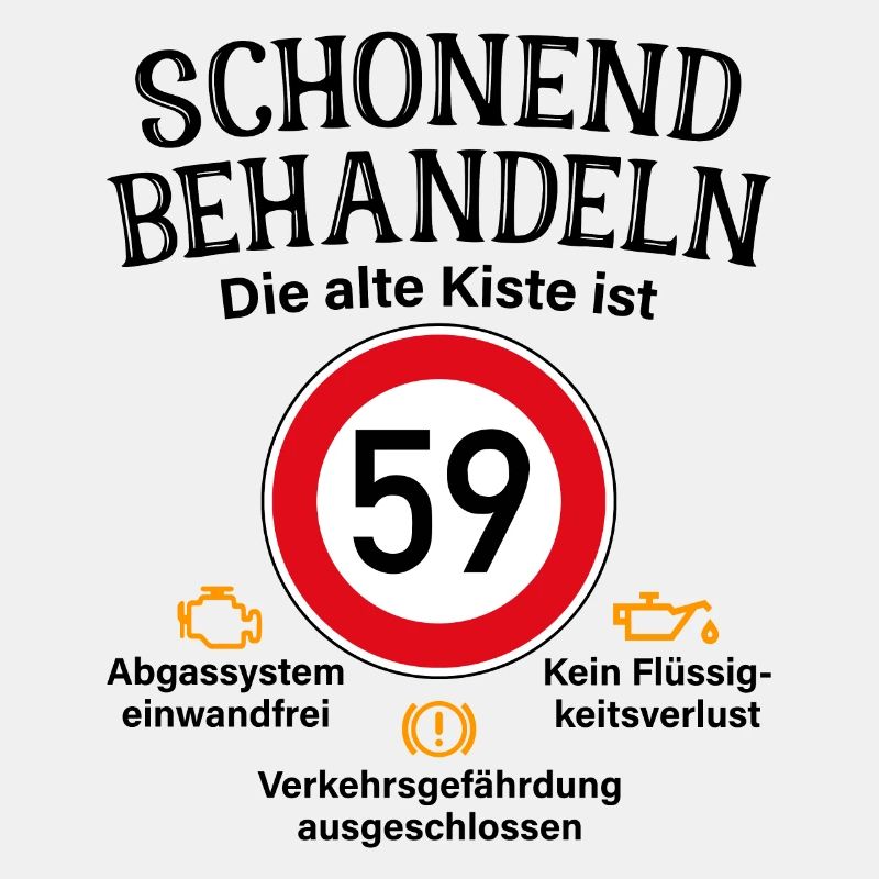 59. Geburtstag Schonend Behandeln 59 Alte Kiste 59