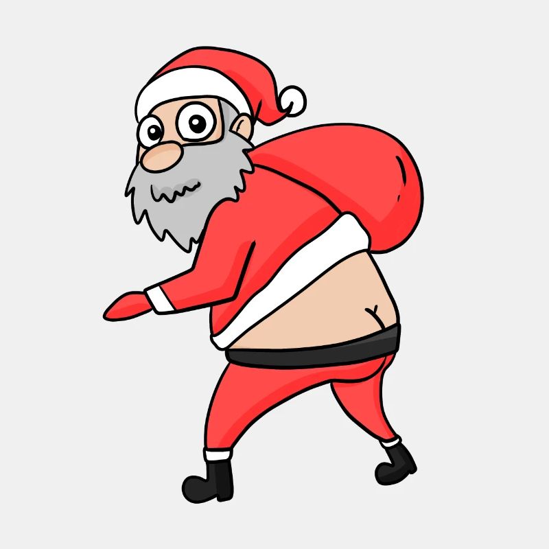 Weihnachtsmann Hintern Lustig