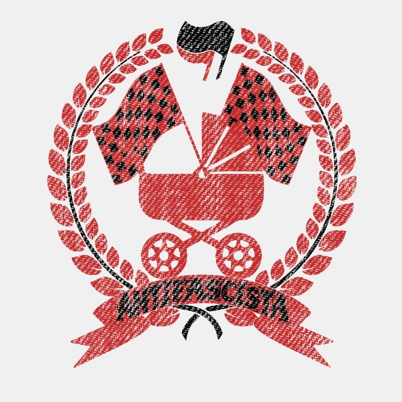 antifa rennfahrer kinderwagen