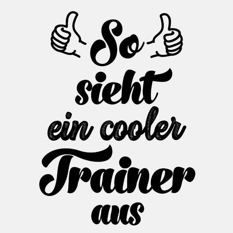 So sieht ein cooler Trainer aus Mannschaft Sport