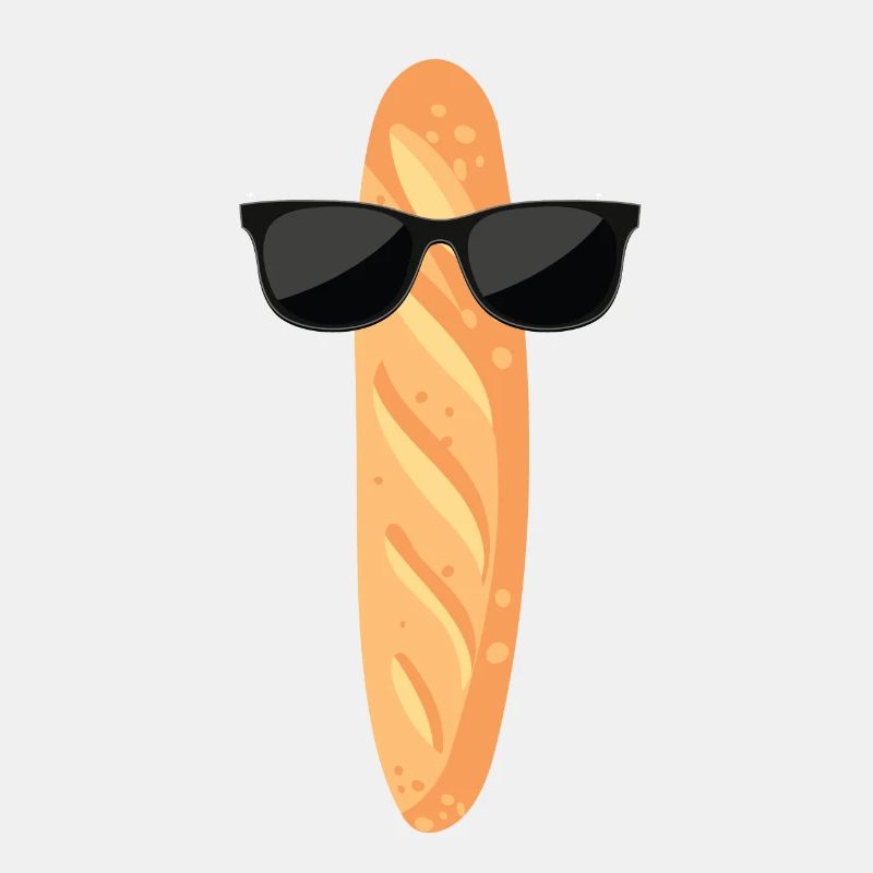 Lustiges Baguette Mit Sonnenbrille