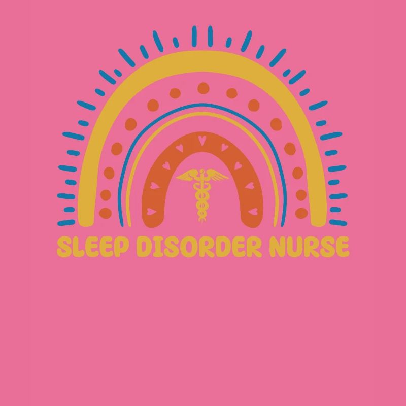 Infirmière de laboratoire du sommeil Boho Rainbow