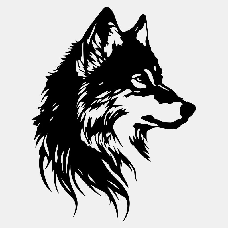 Wolf Kopf Tier