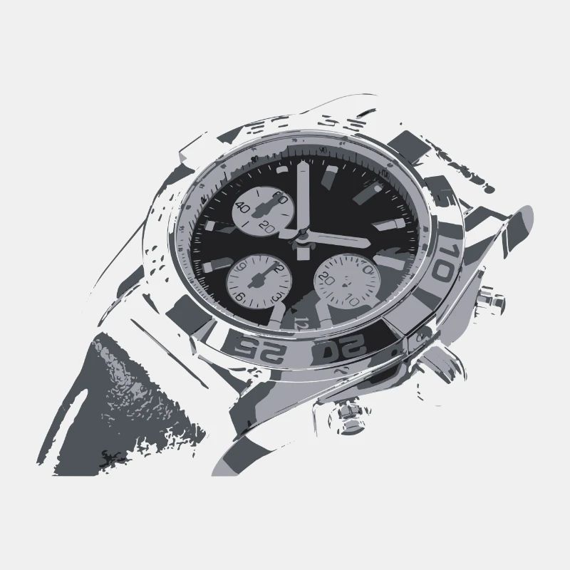 Creative drawing clock