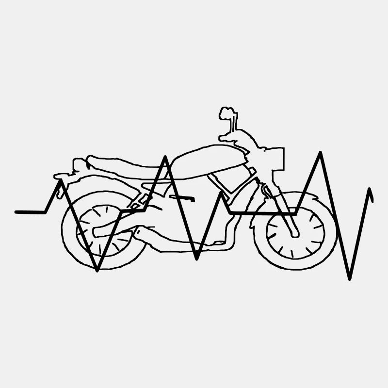 Motorrad Herzfrequenz Geschenk Geschenkidee
