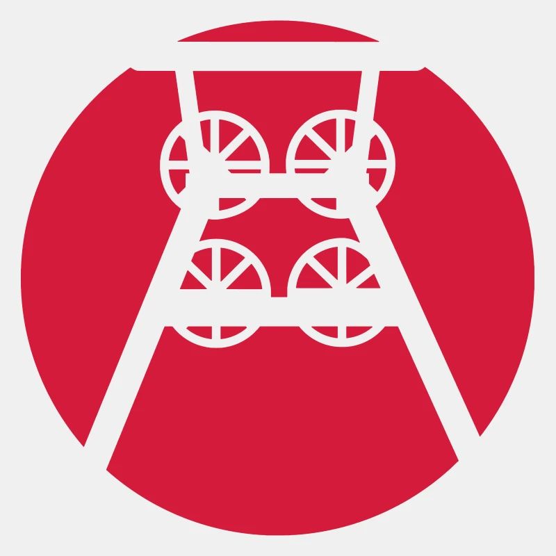 Ruhrpott Zeche Förderturm (v)
