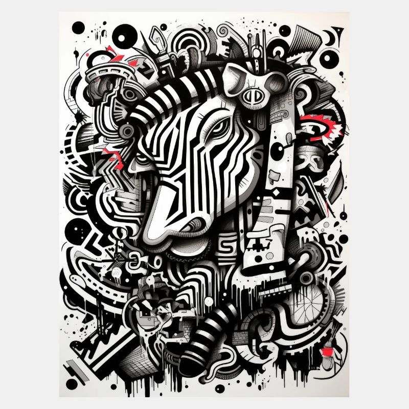Zebra abstract geometrie