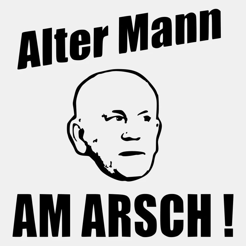 Alter Mann am Arsch